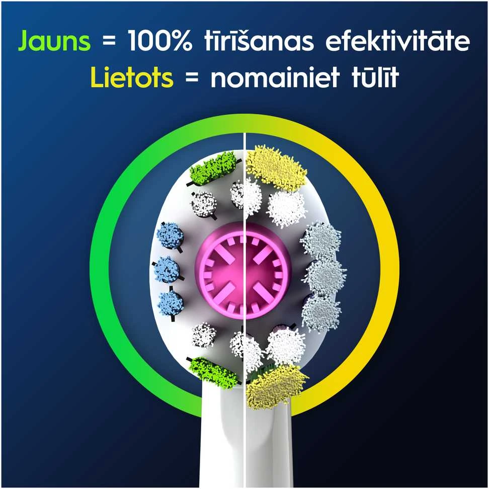 Braun Dantų šepetėlio galvutės Oral-B EB18pRX 3D, 2 vnt.