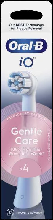 Dantų šepetėlio galvutės Braun Oral-B iO Gentle Care 4 vnt. balta