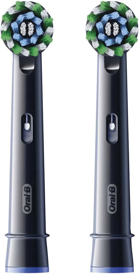 Dantų šepetėlis Elektrinio dantų šepetėlio galvutė Oral-B EB50-2 Cross Action Pro Juodas, juoda sp., 2 vnt.