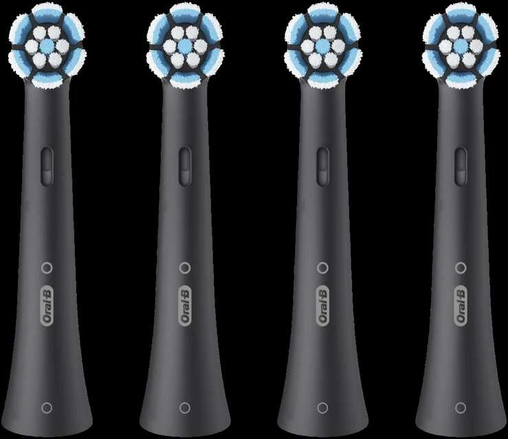 Braun SB-4 Oral-B iO Gentle Care Juodas keičiamos dantų šepetėlio galvutės 4 vnt.