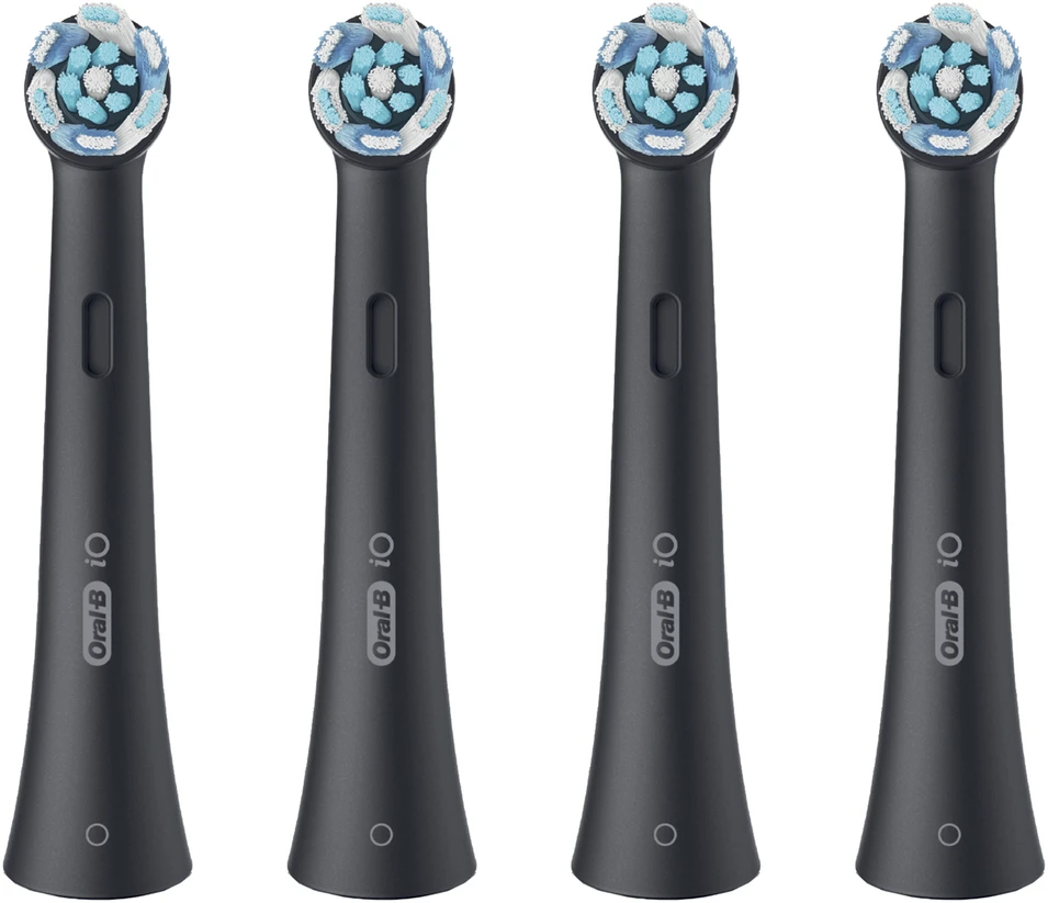 BRAUN iO RB CBF-4 Ultimate Clean Juodas 4ct antgaliai dant šepetėliui