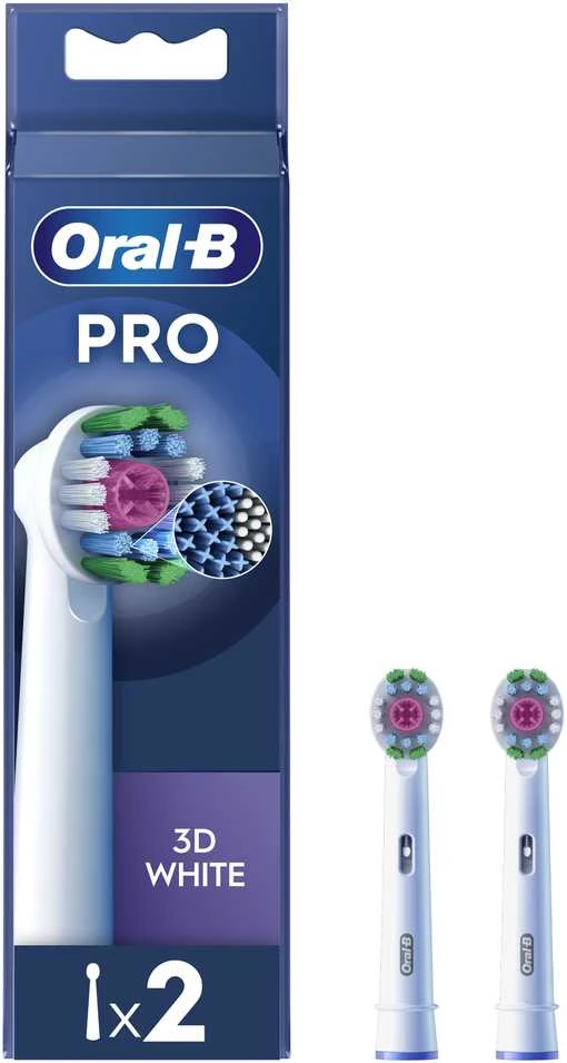 Dantų šepetėlis Elektrinio dantų šepetėlio galvutė Oral-B EB18-2 3D Baltas Pro, 2 vnt.