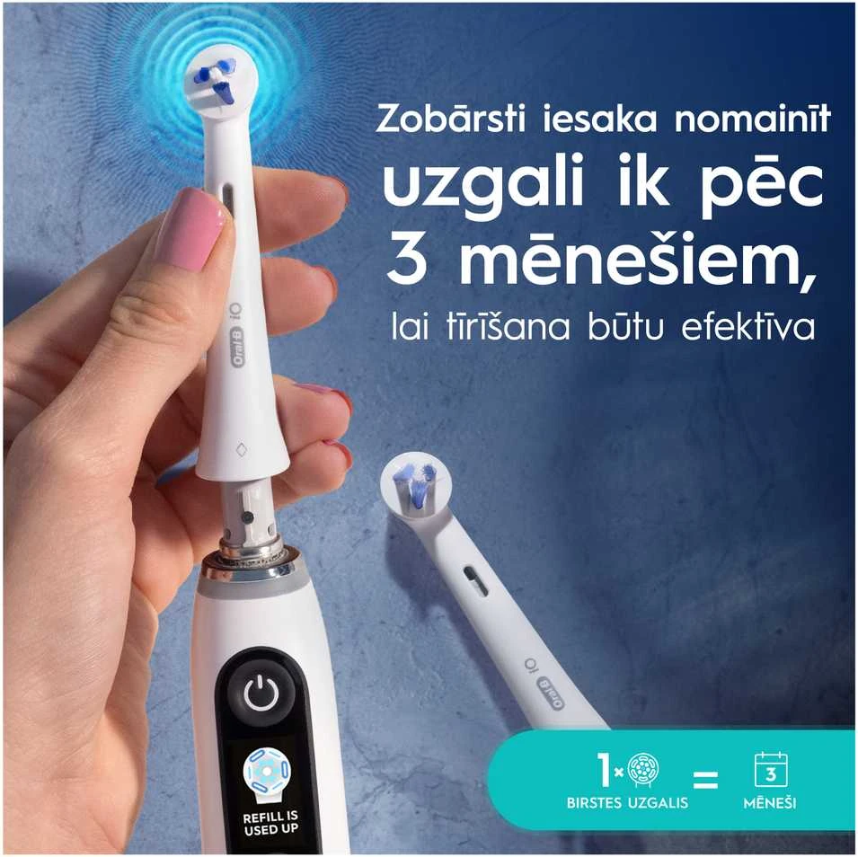Dantų šepetėlio galvutė Oral-B iO Specialized, balta, 2 vnt.