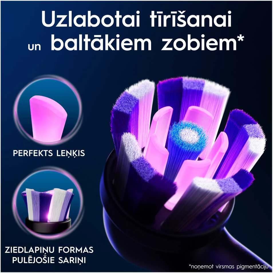 Dantų šepetėlio galvutė Oral-B iO Whitening, balta, 4 vnt.