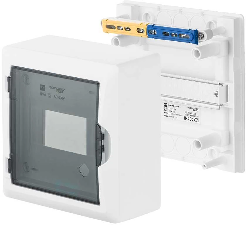 Elektro Plast Modulinis skydas, virštinkinis, 6 mod. PE+N, IP40