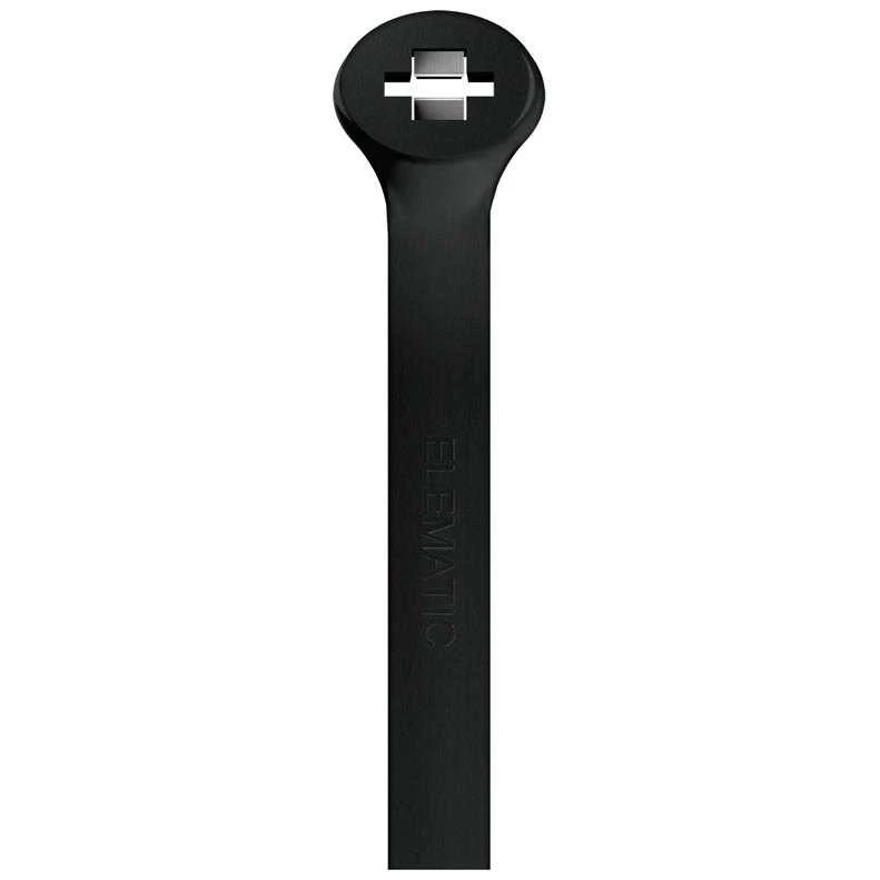 Elematic Tvirtinimo dirželiai 2-LOCK, 4.5x360mm, juodi, 100vnt