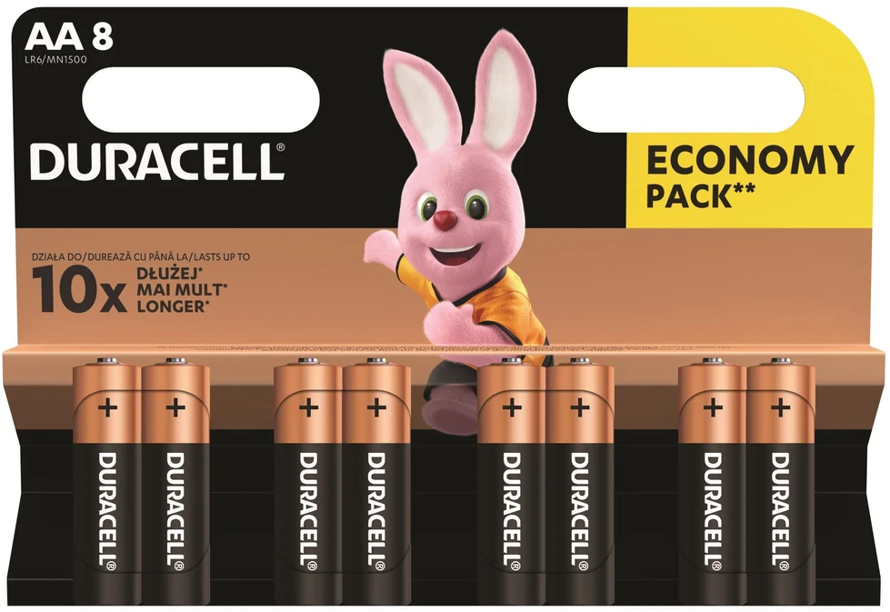 Elementai Duracell AA/LR06, 8 vnt.