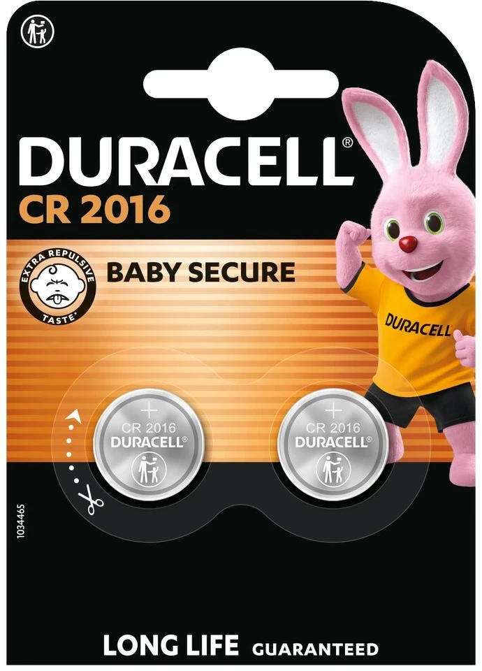 Elementai Duracell. CR2016. 3 V. 2 vnt.