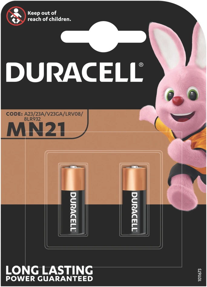 Elementai DURACELL MN21/A23. 12V. 2 vnt.