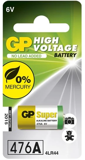 GP Battery 476A 4LR44 6V Alkaline Baterija 1 vnt.