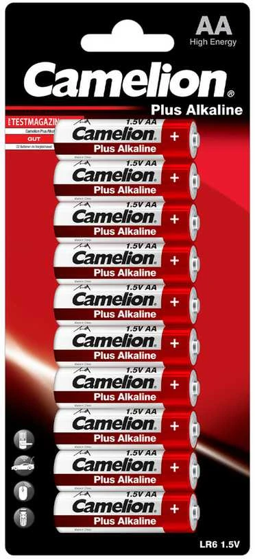 Elementai Alkaline, AA, LR06-SP10, CAMELION, 10 vnt.
