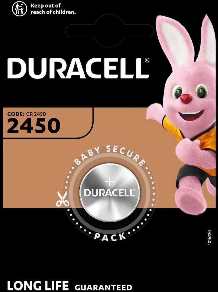 Baterijos DURACELL 2450, 1vnt