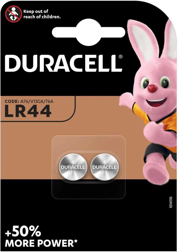 Elementai Duracell LR44, 2 vnt.