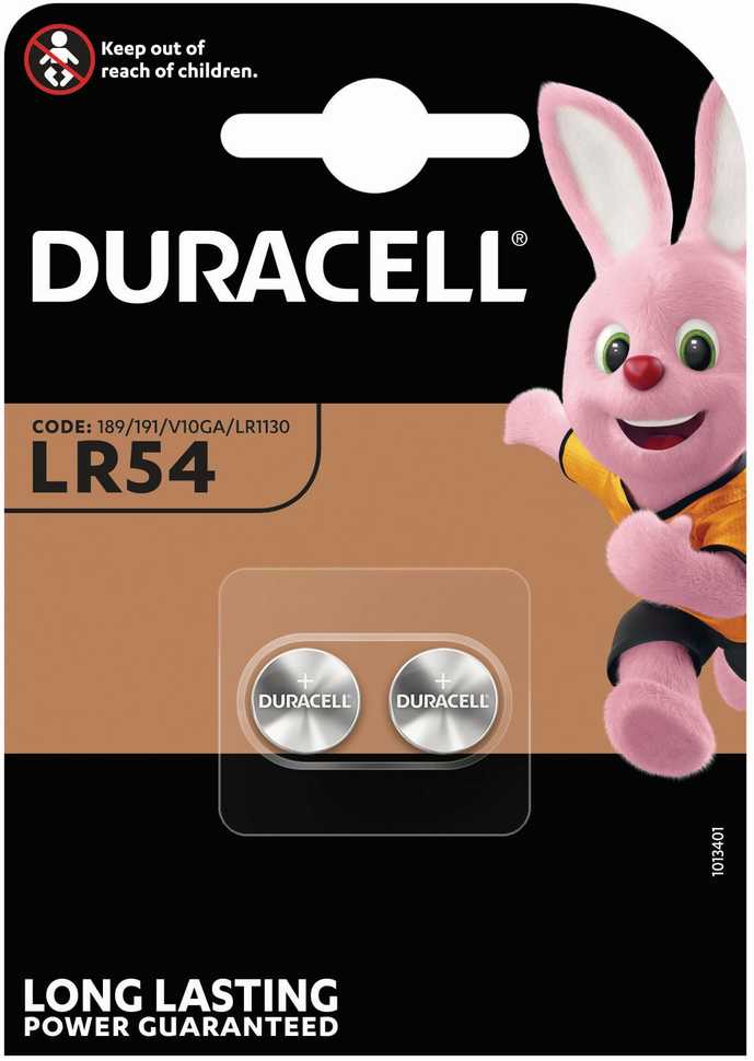 Elementai Duracell LR54, 2 vnt.