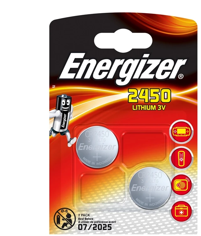 Elementai Energizer CR2450, 2 vnt