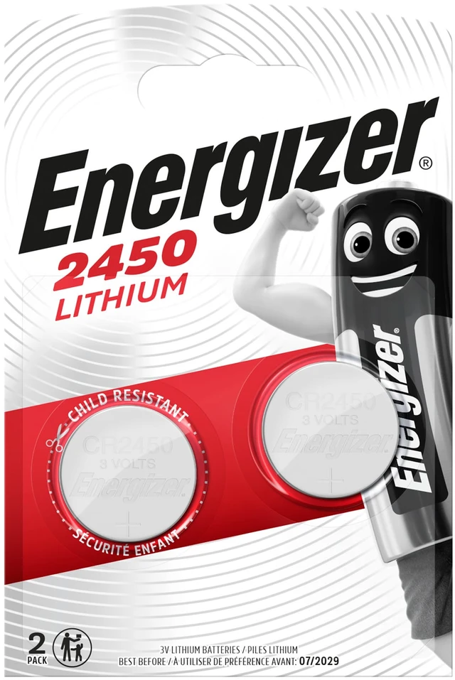 Elementai Energizer CR2450, 2 vnt