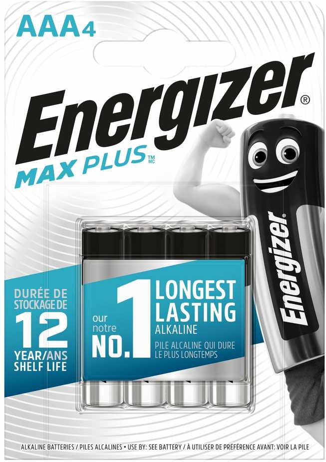 Elementai Energizer Max Plus AAA/LR03, 4 vnt.