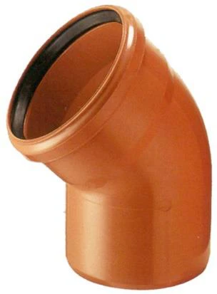 Lauko kanalizacijos alkūnė Wavin, d , 160, 45*