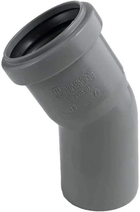 Magnaplast Vidaus kanalizacijos alkūnė HTplus, Ø 50 mm, 22°