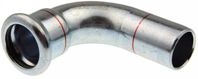 Plieninė pres. alkūnė KAN-therm d.15x90', v/i
