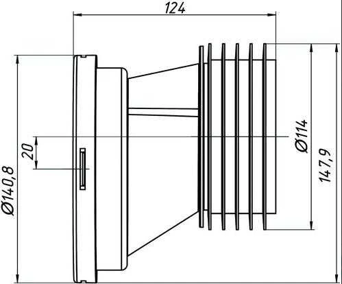 Ani_Plast ALKŪN UNITAZUI W0220VDEU 20 CM