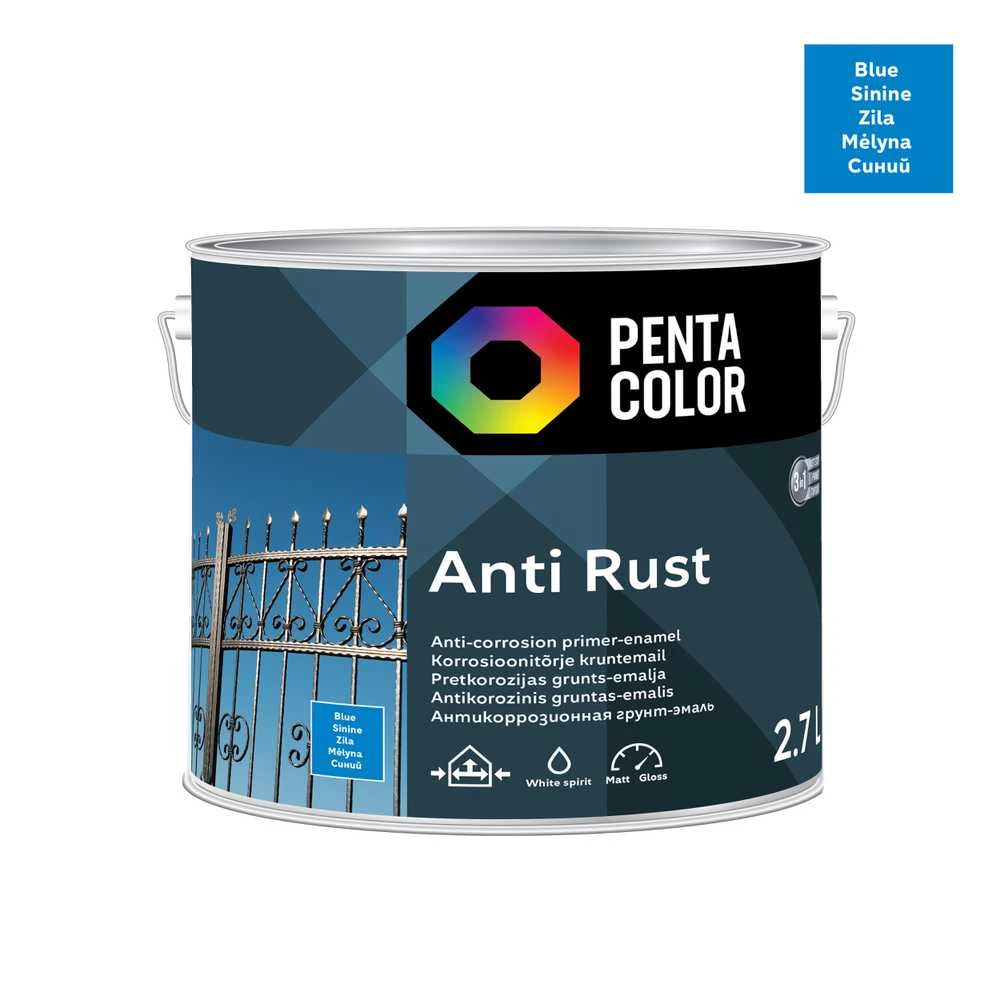 Pentacolor ANTICOR PAINT ANTI-RUST MĖLYNA 2,7L