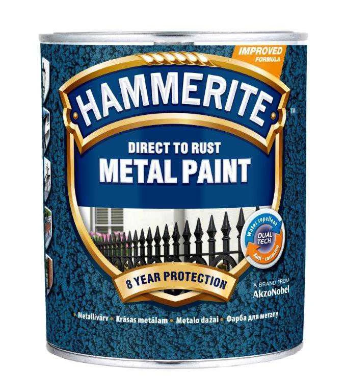 Hammerite PAINT HAMMERITE Juodas HAMMERED 750ML