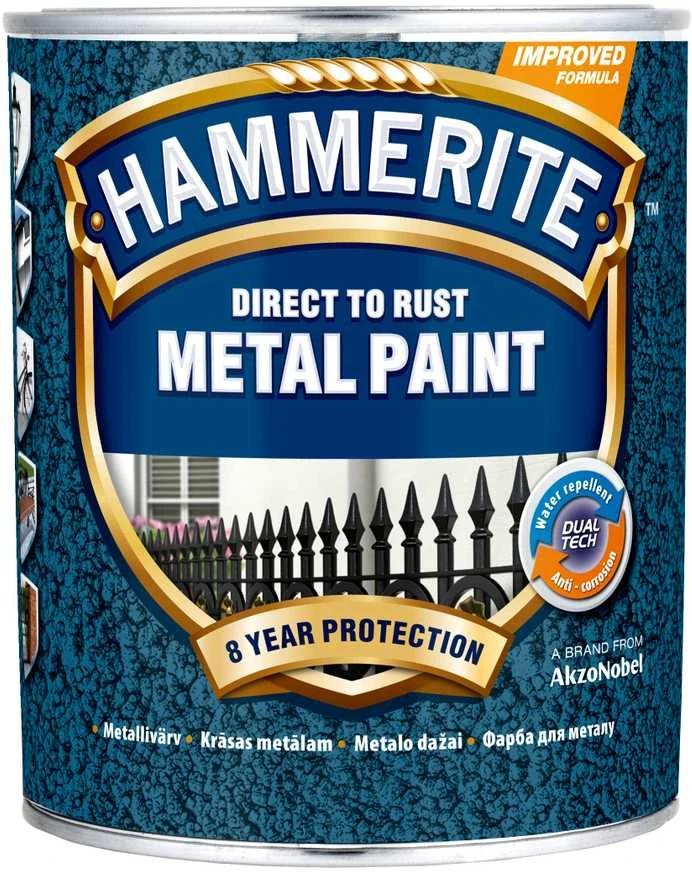Hammerite tamsiai mėlyni dažai metalui 0,75 l