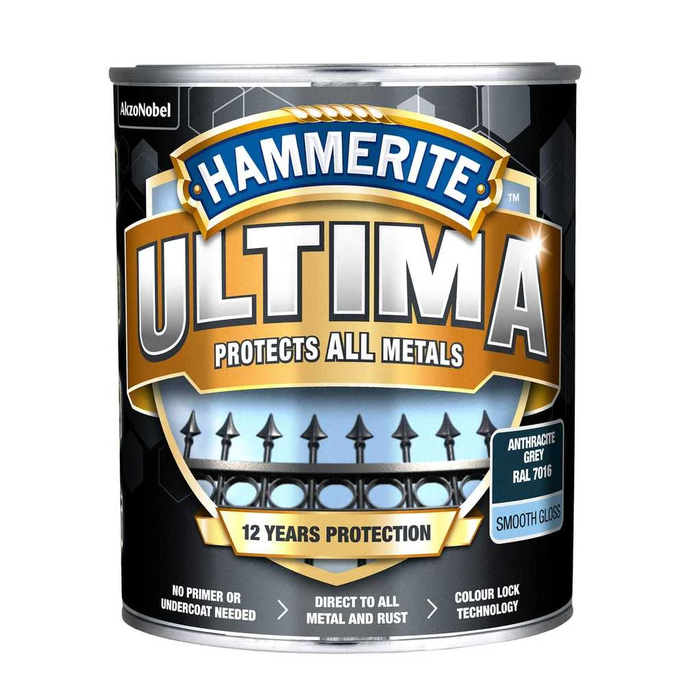 Hammerite PAINT ULTIMA SMOOTH ANTHRACIT 0.7L
