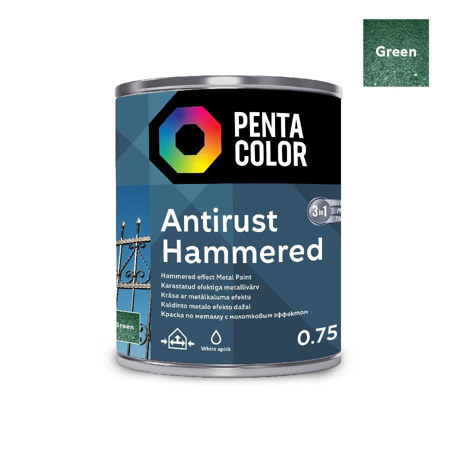 Pentacolor PAINT PENTAC ANTIRUST HAMMERED GRN 750ML