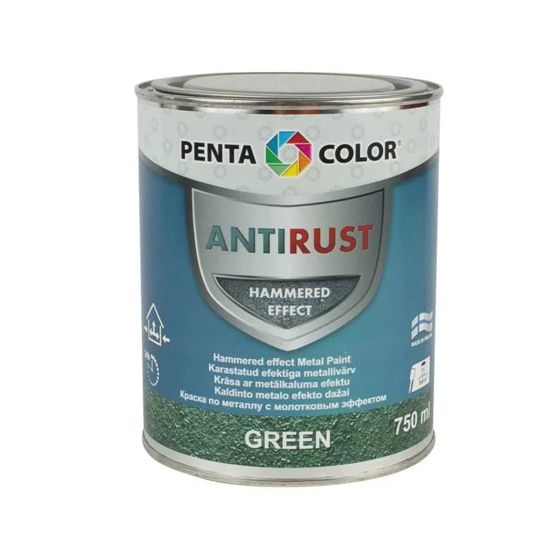Pentacolor PAINT PENTAC ANTIRUST HAMMERED GRN 750ML