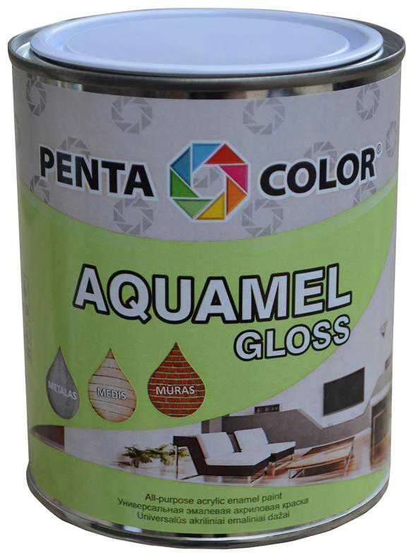 Pentacolor DAŽAI AQUAMEL BALTA, 0,7 KG BLIZGŪS