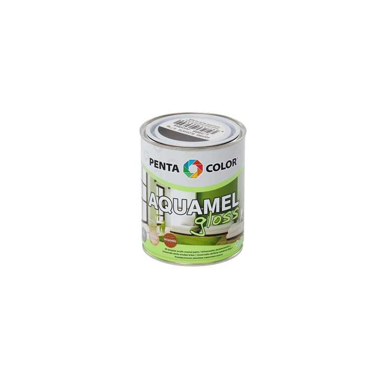Emaliniai dažai, universalūs Pentacolor Aquamel, blizgus, 0.7kg, juoda sp.