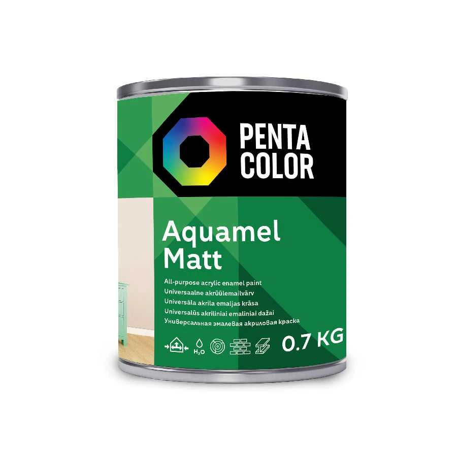 Pentacolor DAŽAI AQUAMEL BALTA, 0,7 KG, MATINIS