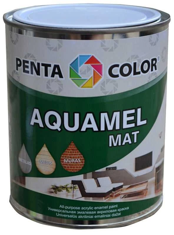 Emaliniai dažai, universalūs Pentacolor Aquamel, matinis, 0.7kg, balta sp.