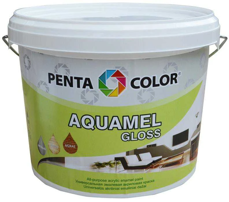 Pentacolor Dažai „AQUAMEL“ balti, 3kg, blizgūs
