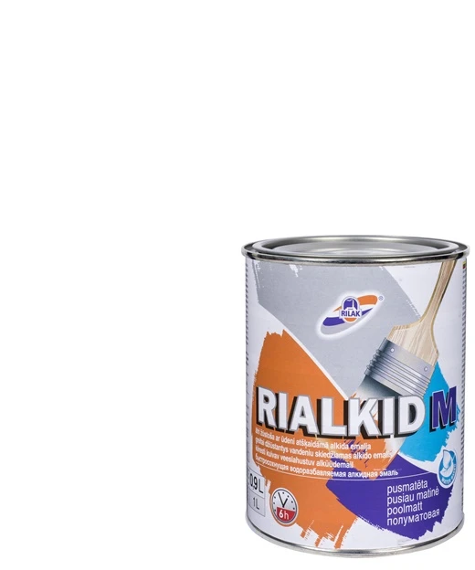 Rilak ALKIDINIAI EMALINIAI DAŽAI RIALKID M 0,9 L PUSIAU MATINIS