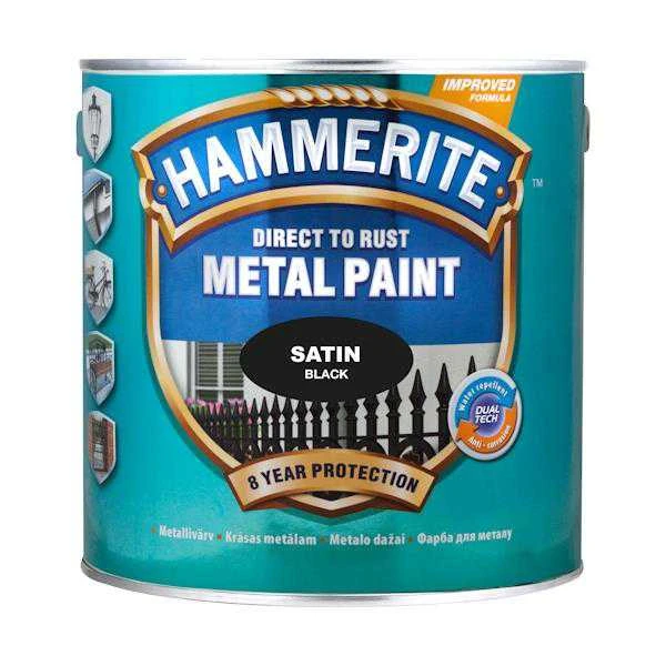 Hammerite metalo dažai 5l, juodi