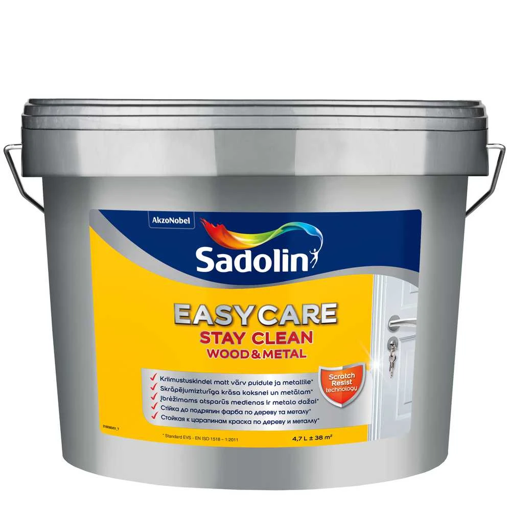 Sadolin LENGVAI PRIEŽIŪRIMI MEDIENOS IR METALO DAŽAI BW 4,7 l