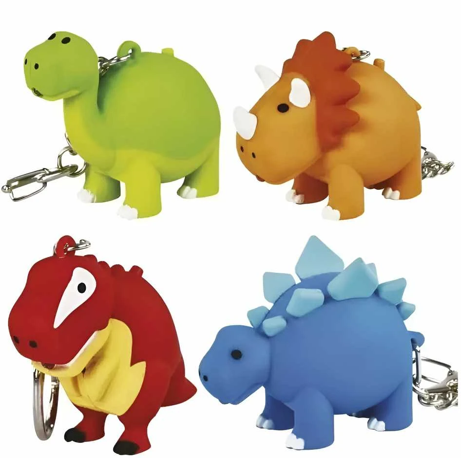 Emos Žibintuvėlis/raktų pakabukas dinozauras 1vnt, 5Lm 3xLR54, įvairių rūsių