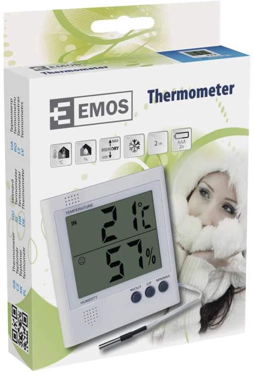 Emos Skaitmeninis termometras - higrometras su zondu