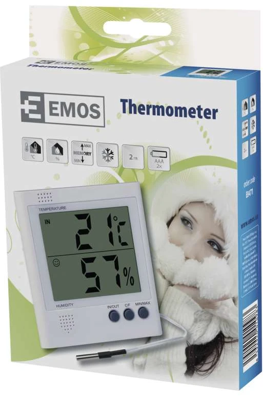 Emos Skaitmeninis termometras - higrometras su zondu