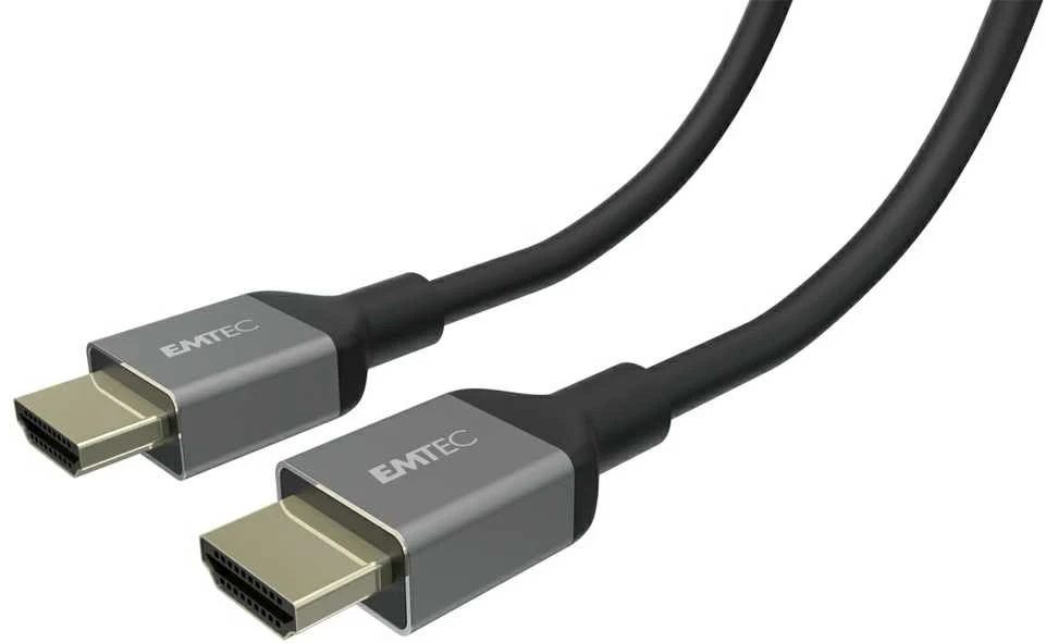 Emtec HDMI laidas su pilkais antgaliais