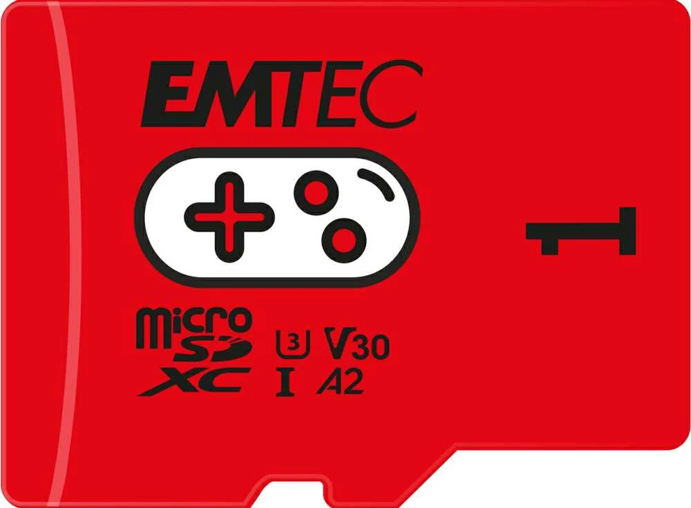 Atminties kortelė „Emtec Micro SDXC 1TB UHS-I U3 V30 A2 Gaming“ kortelė, raudona