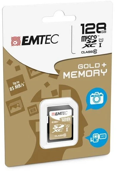 SDXC atminties kortelė UHS-I U1 Emtec EliteGold, 128 GB