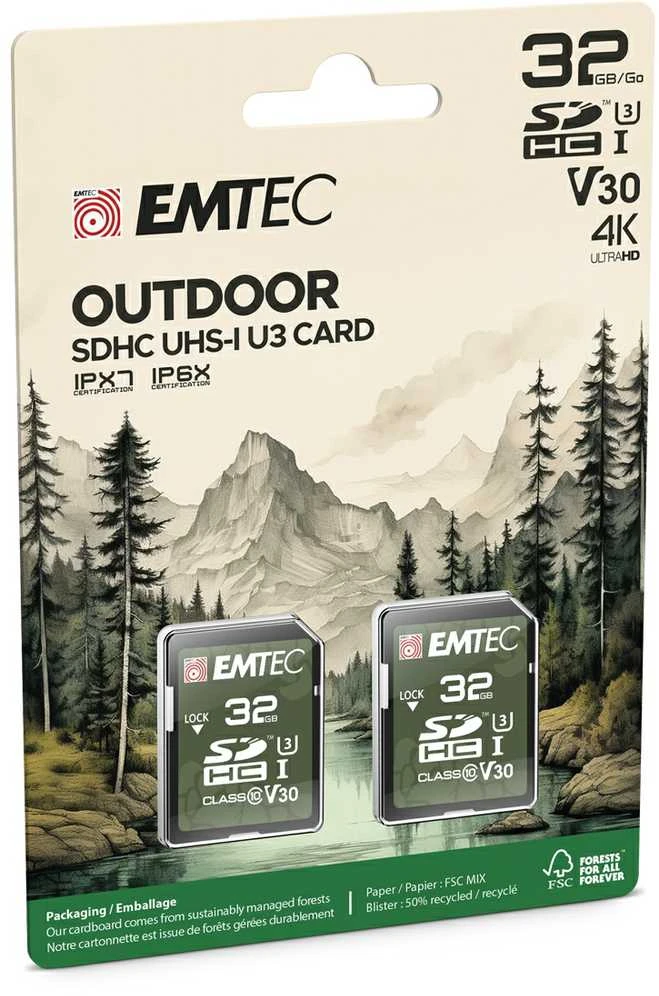 Emtec SDHC 32GB UHS-I U3 V30 Outdoor 2 pcs