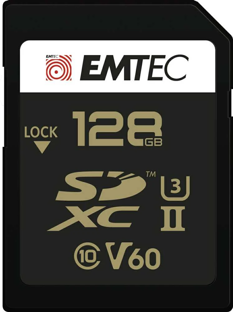 Emtec 128GB SDXC kortelė su V60 žymėjimu