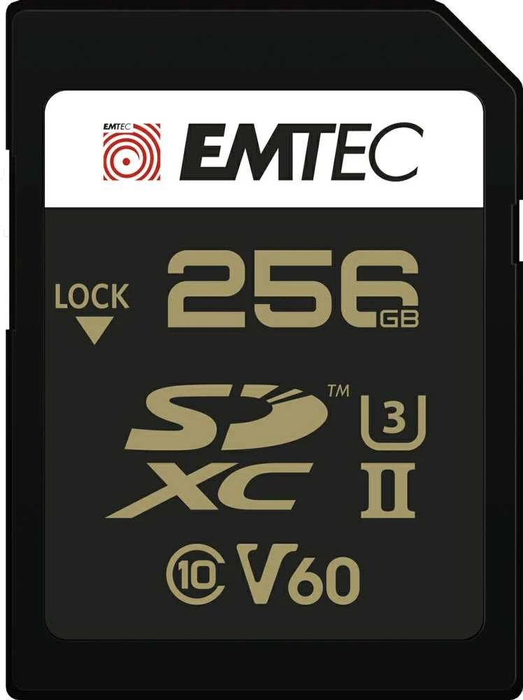 Emtec SDXC 256GB atminties kortelė iš arčiau