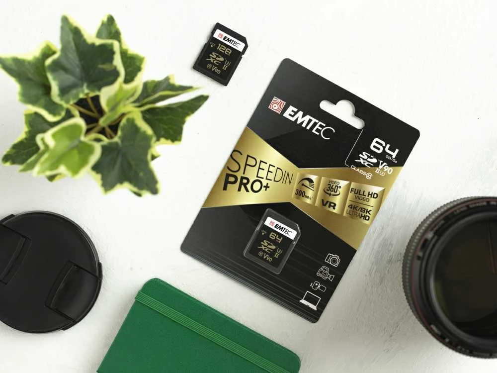 Atminties kortelė Emtec SDXC 256GB UHS-II V90 SpeedIN Pro+