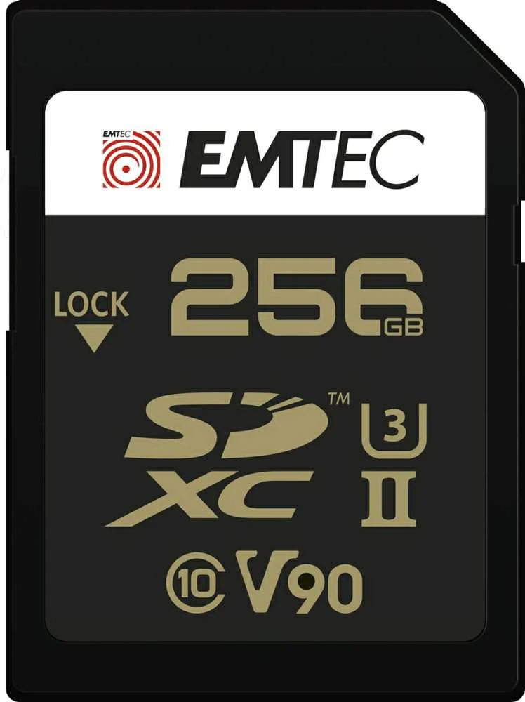 Emtec 256GB SDXC atminties kortelė su V90 žymėjimu